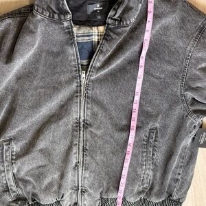 Represent Men's Gray Washed Designer Bomber Jacket NWT $405